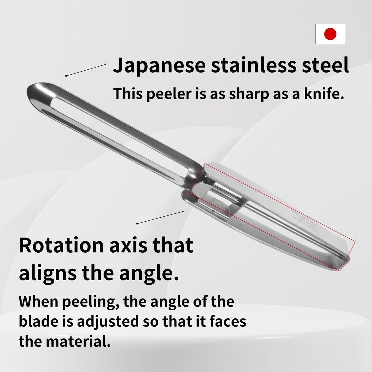 Apple peeling with Gifu Japan peeler for precise, quick snacks.