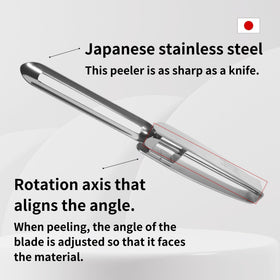 Apple peeling with Gifu Japan peeler for precise, quick snacks.