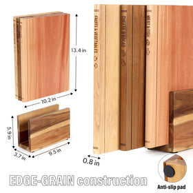 GIGASEO book style cutting board labeled Fruits and Vegetables for prep efficiency.