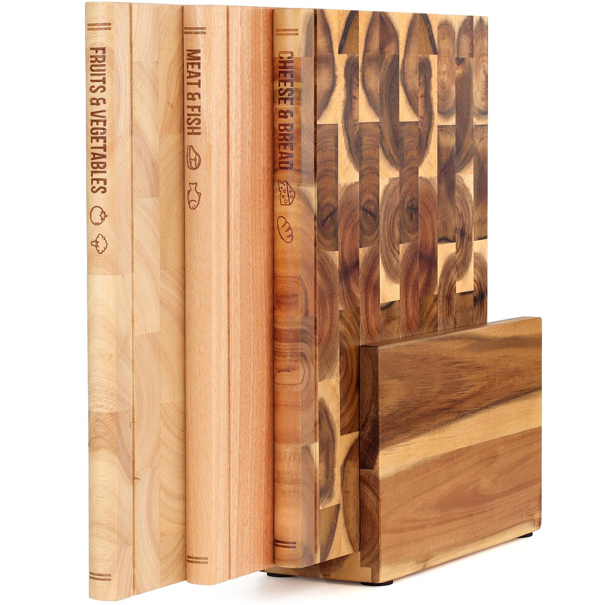 GIGASEO premium-weight cutting board set feels solid and durable