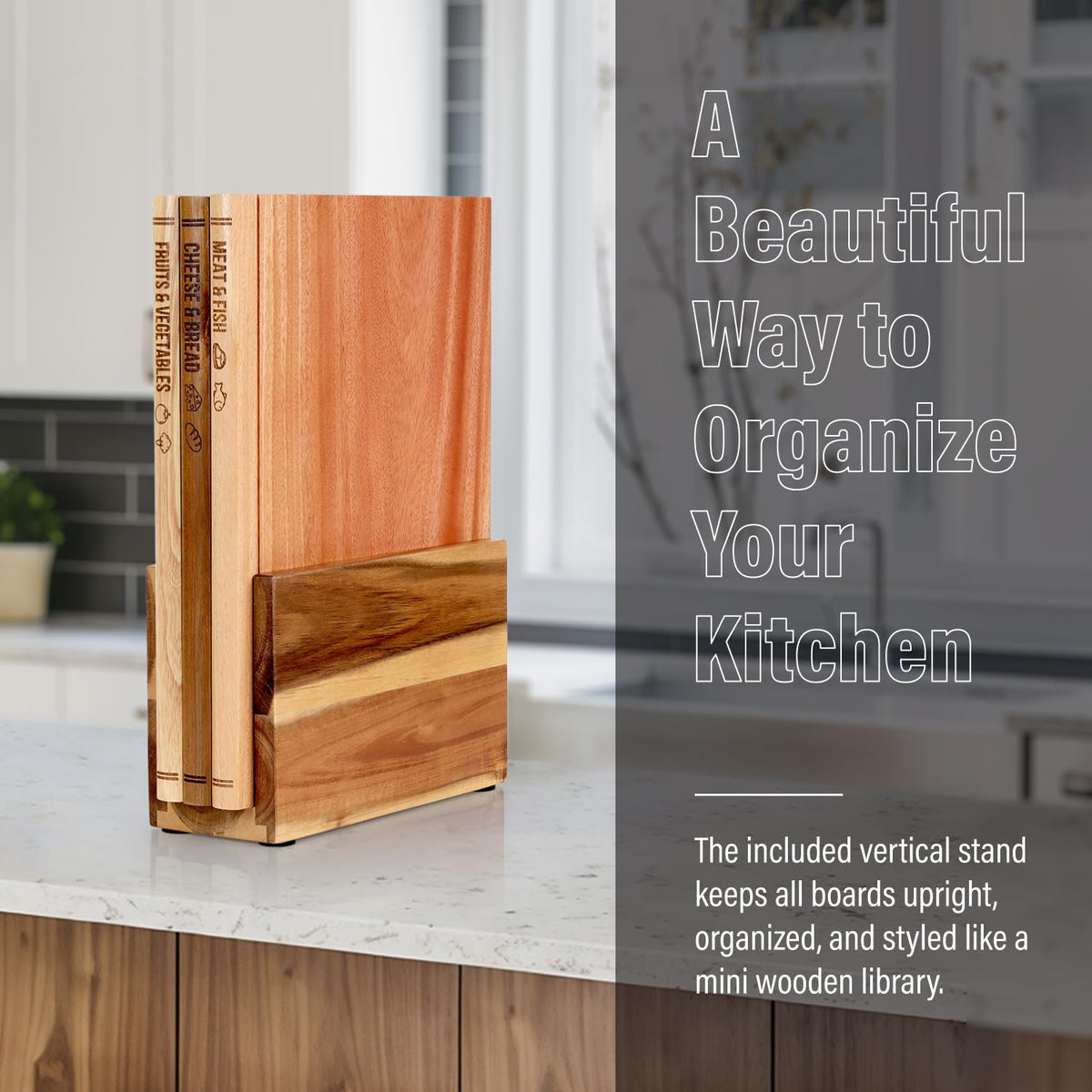 GIGASEO wood types matched to each board for better food handling.