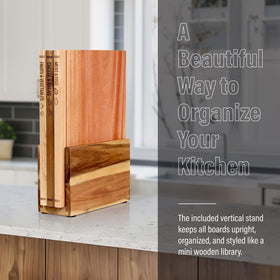GIGASEO wood types matched to each board for better food handling.