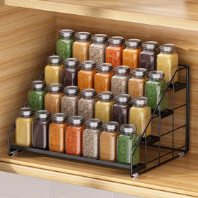 GIGIFTREE 2-inch tier height spacing keeps jars easily accessible.