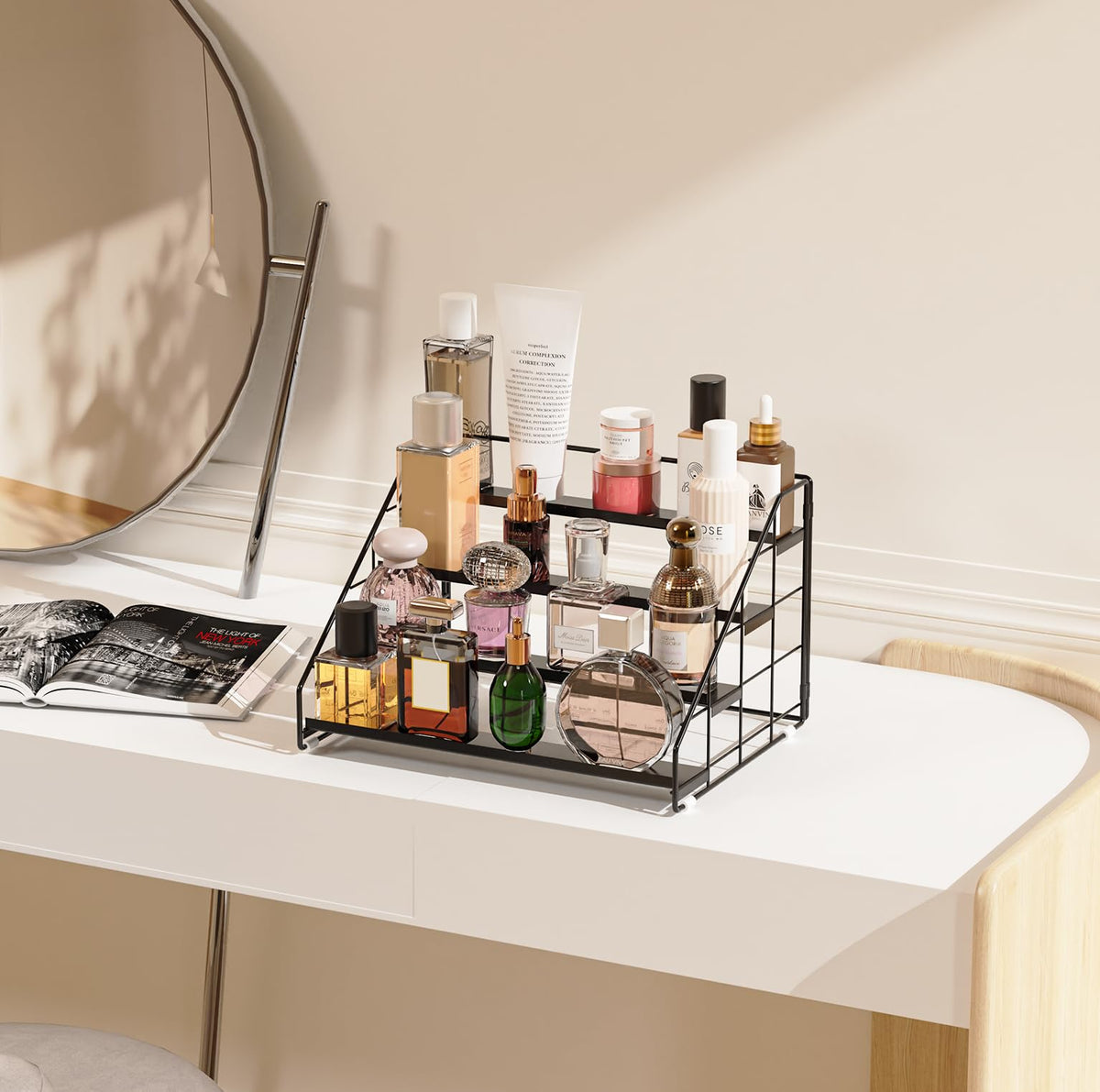 GIGIFTREE fits in cabinets for compact spice storage.
