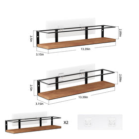 GIGIFTREE rustic wood panel spice rack detail for durable kitchen storage.