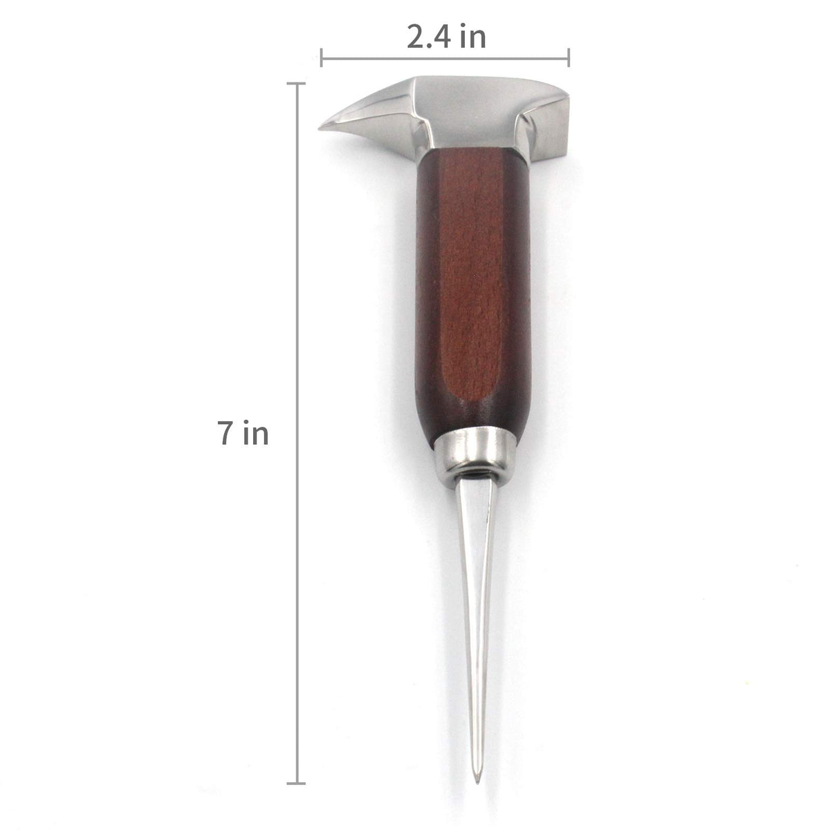 Gihunk wood-coated handle enhances durability during ice prep