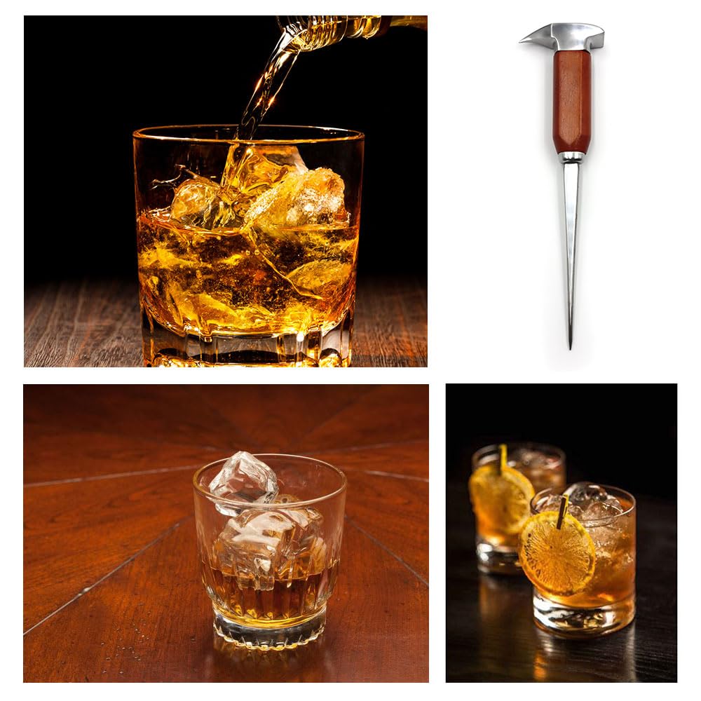 Gihunk 8.75-inch ice pick provides extended reach for quick ice breaking.
