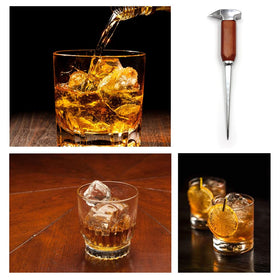 Gihunk 8.75-inch ice pick provides extended reach for quick ice breaking.