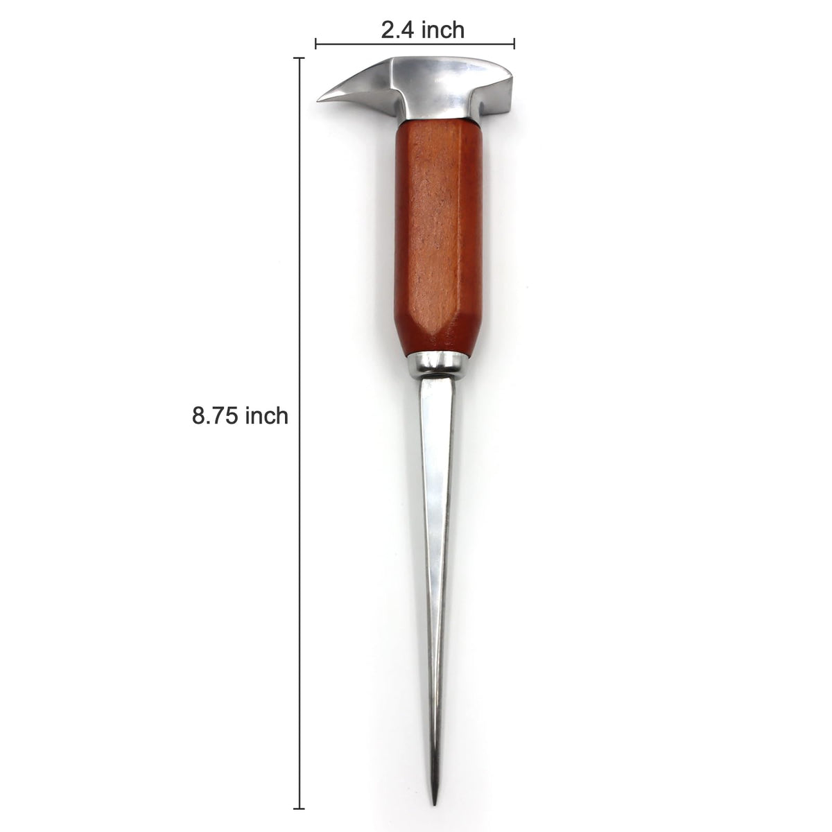 Gihunk large ice-cracking tip ideal for breaking big chunks.