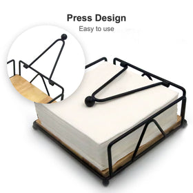 Gihunk dining-table decor napkin holder blends modern and rustic style.