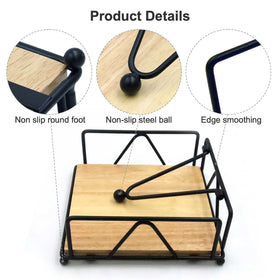 Gihunk table-top napkin holder 7in keeps napkins tidy on dining tables.