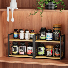 Giikin black matte steel frame adds durable, anti-rust support.