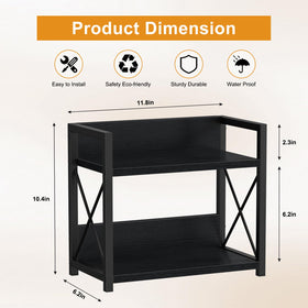 Giikin durable black frame countertop organizer offers sturdy storage
