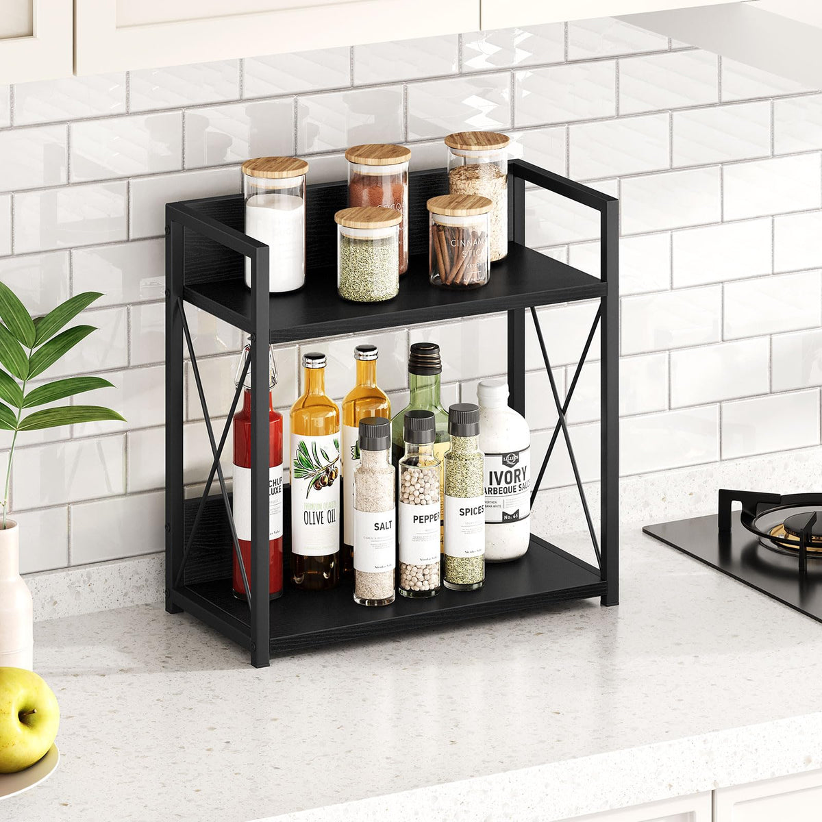 Giikin organizer with non-slip feet protects countertops during daily use