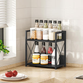 Giikin black matte frame enhances kitchen decor with industrial flair