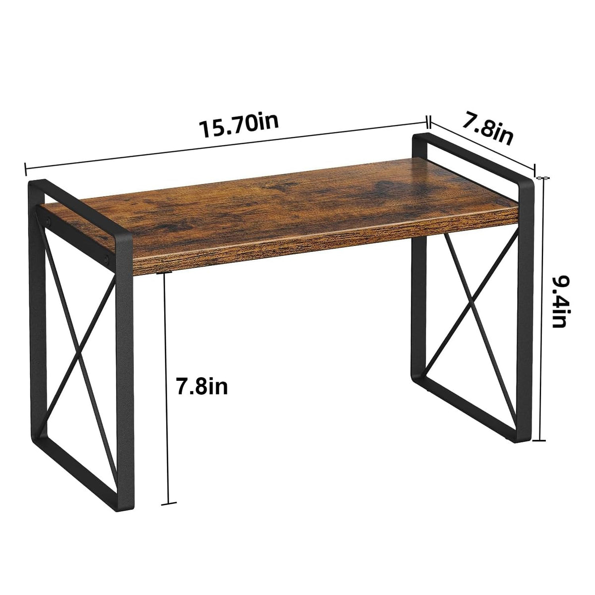 Giikin rustic brown wooden board close-up shows durable surface.