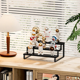 Giikin spice rack stores condiments and bottles while freeing counter space.