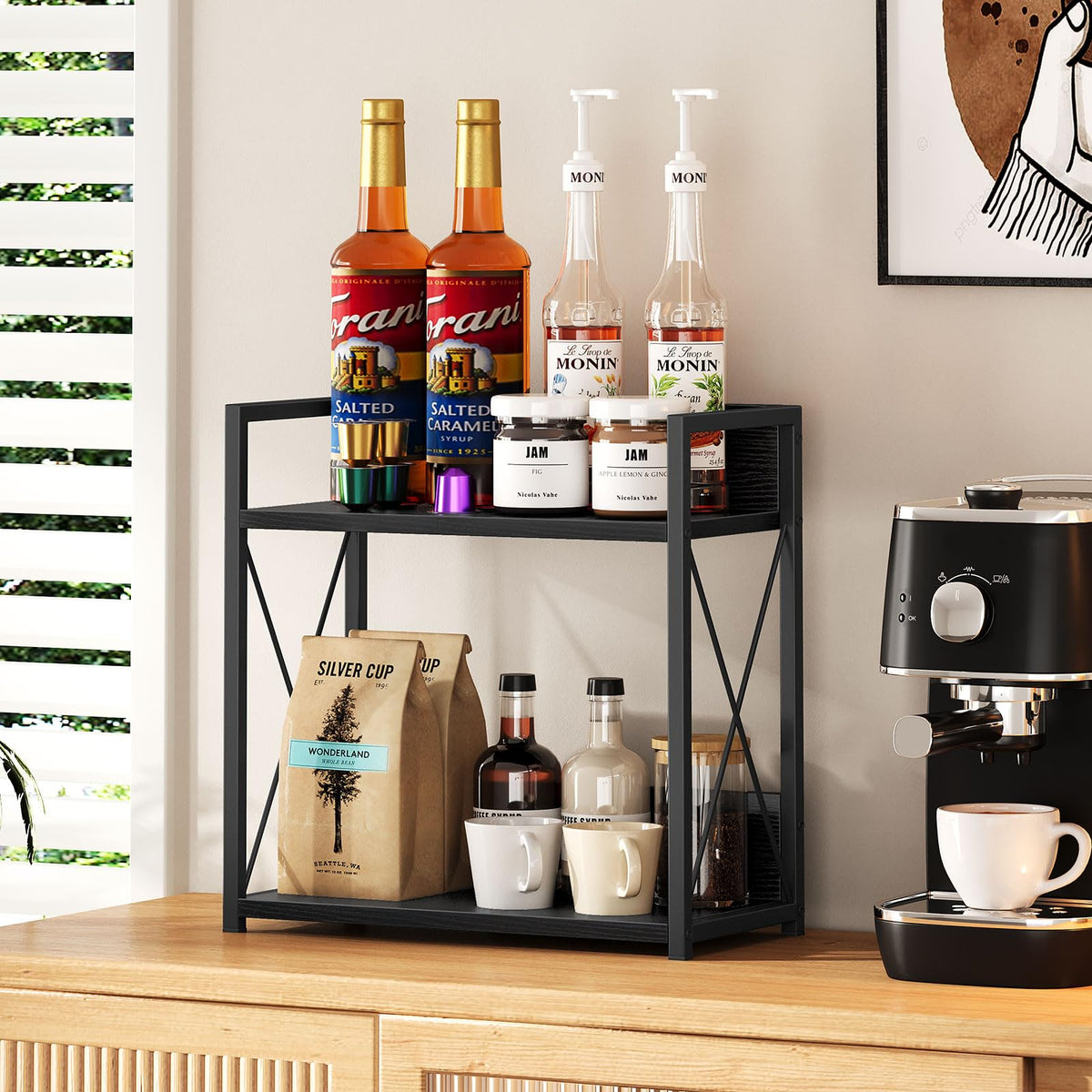 Giikin versatile countertop organizer suitable for kitchen, bathroom, and office spaces