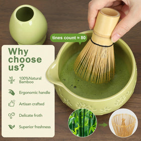 Giiouni bamboo tea scoop for precise measurement
