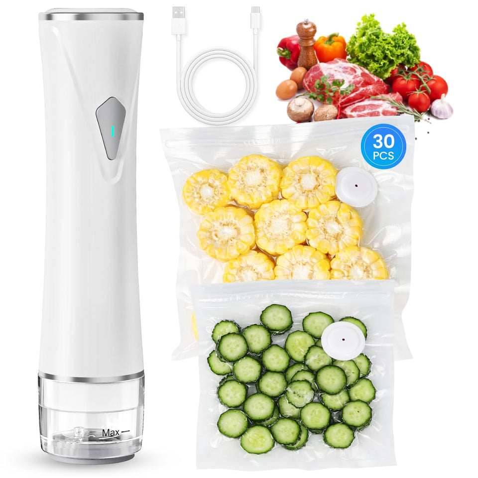Gikxki vacuum sealer with visible tank for easy liquid monitoring during sealing.