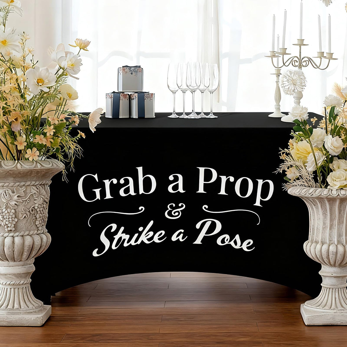 Gilprop easy-clean tablecloth wipes clean after spills and reuse