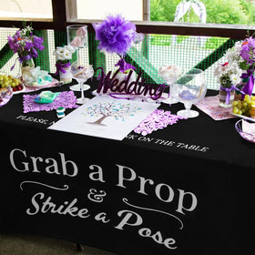 Gilprop indoor-party tablecloth suited for home, studio, or weddings