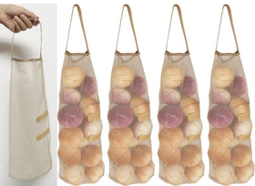 GINFH flat-fold storage bags maximizing cabinet and shelf space.