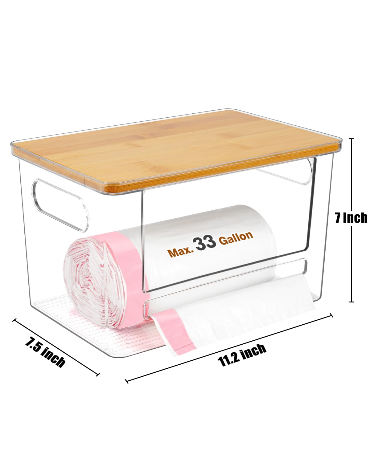Ginnerella storage versatility for snacks and pantry items.