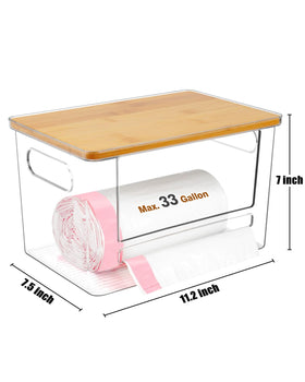 Ginnerella storage versatility for snacks and pantry items.