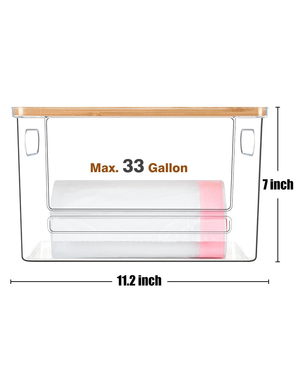 Ginnerella raised edge prevents items from slipping out