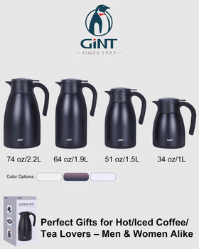 GINT 1L carafe easy-clean wide-mouth for quick maintenance