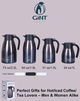 Ideal GiNT carafe as a gift for coffee or tea lovers.