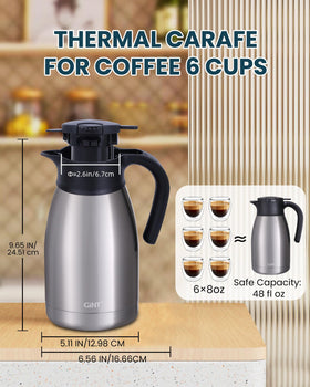 GiNT leak-proof lid with dual silicone rings ensures drip-free serving.