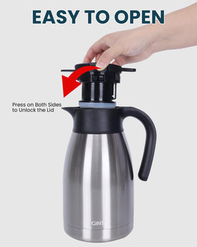 GiNT 51Oz carafe wide mouth opening simplifies cleaning and ice addition.