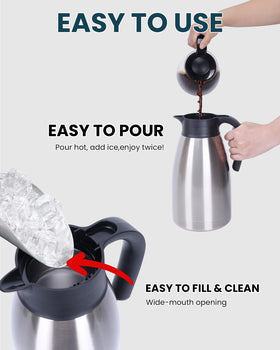 Desk or bedside setup supporting convenient single-handed pouring.
