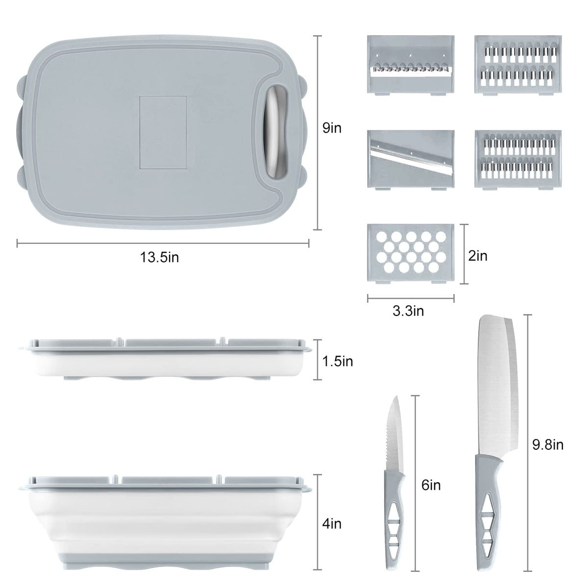 Gintan all-in-one camping cutting board promotes quick meal prep.