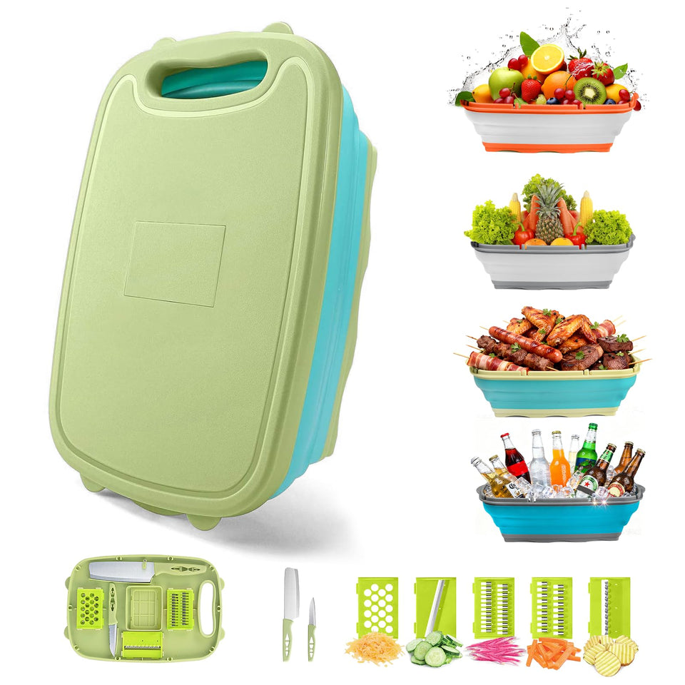 Gintan camping cutting board folded for compact storage.