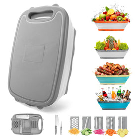 Gintan camping cutting board folded design for easy transport.