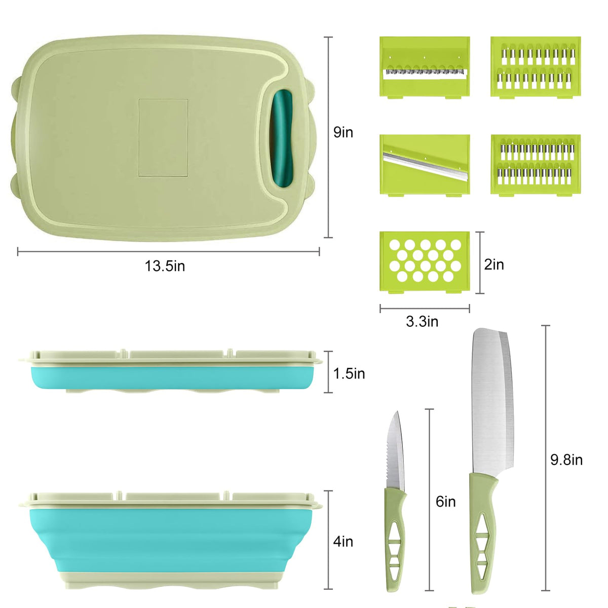 Gintan stainless-steel cutter included for durable prep.