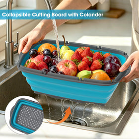 Gintan drain basket used for washing vegetables on camping trip