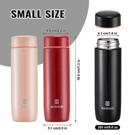 GIOGD stainless steel insulated bottle red cap highlights durability