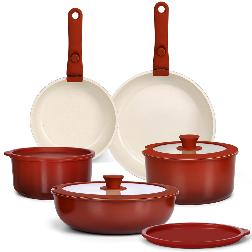 GiPP 11-piece ceramic cookware set for versatile everyday cooking.