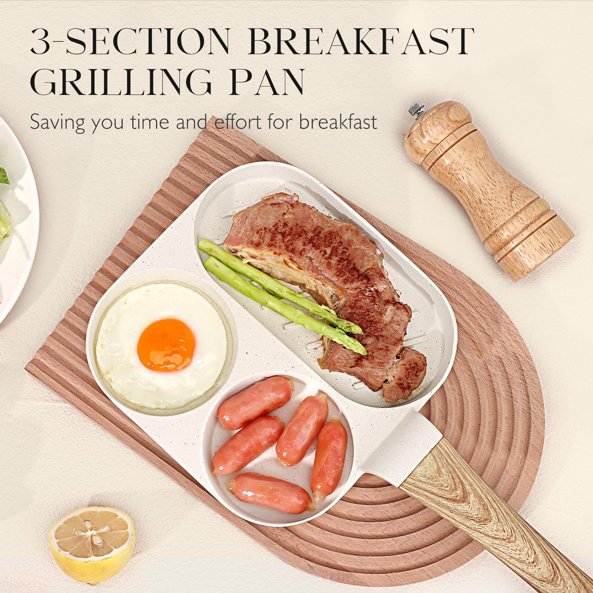 GiPP pan heat-resistant handle close-up emphasizes safe, comfortable grip