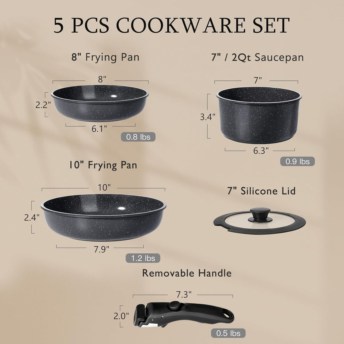 GiPP 10 inch frying pan with even heating for larger meals