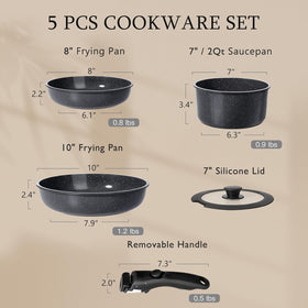 GiPP 10 inch frying pan with even heating for larger meals