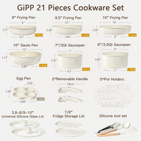 GiPP 8-inch Frying Pan — even heat and easy cleanup after frying