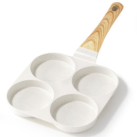 GiPP egg pan top view highlights the compact four-cup design for quick breakfasts