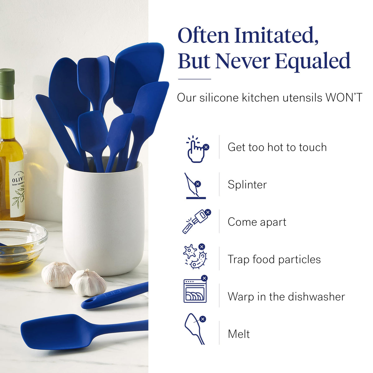 GIR silicone spreader ideal for even condiments spread.