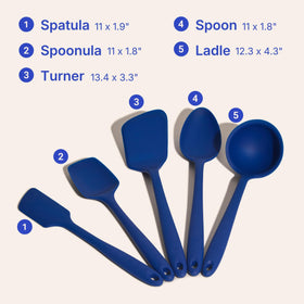 GIR utensils unibody design, seamless surface for quick wipe-down