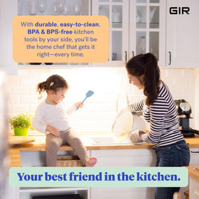 GIR dishwasher-safe spatula in slate simplifies kitchen cleanup